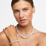 Amazonite & Opal Fancy Cut Necklace