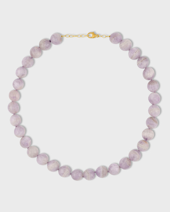 Oracle Lavender Amethyst Crystal Sphere Necklace