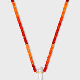 Aurora Carnelian Gold Bar Necklace