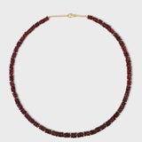 Aurora Garnet Fancy Cut Necklace