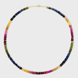 Aurora Rainbow Sapphire Necklace