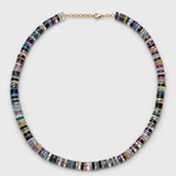 Aurora Zebra Gemstone Fancy Cut Necklace