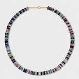 Aurora Zebra Gemstone Fancy Cut Necklace