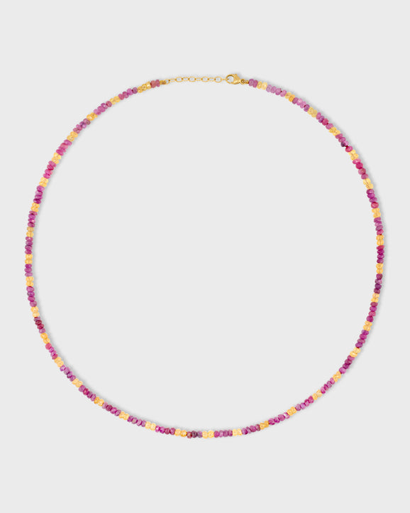 Arizona Pink & Yellow Sapphire Necklace