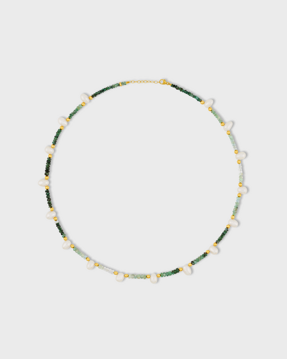 Men's Arizona Ombre Emerald Pearl Necklace