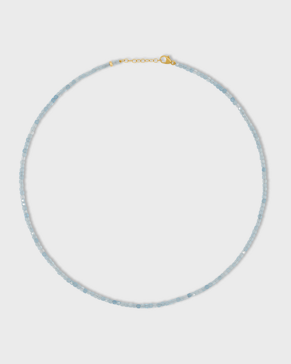 Arizona Aquamarine Cubist Necklace