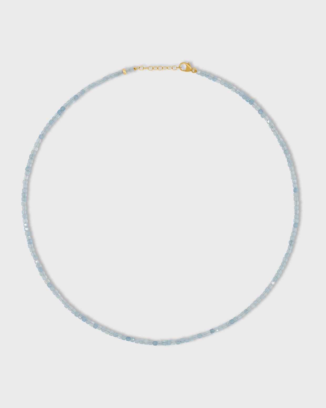 Arizona Aquamarine Cubist Necklace