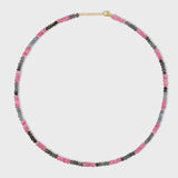 Kyanite & Pink Topaz Stripe Necklace