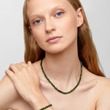 Arizona Chrome Diopside Cubist Necklace