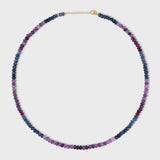 Arizona Sapphire Ruby Stripe Necklace