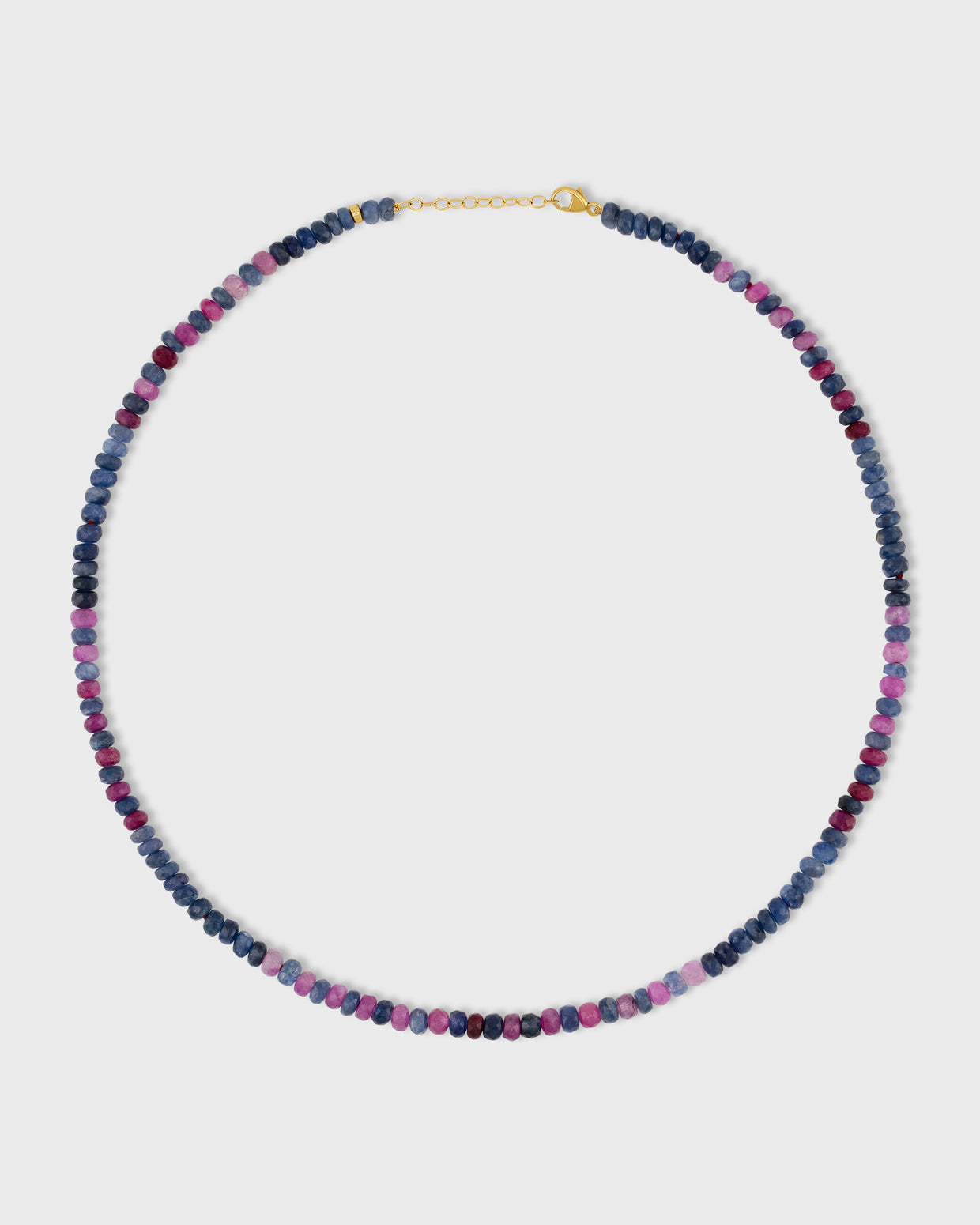 Arizona Sapphire Ruby Stripe Necklace