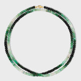 Arizona Jumbo Emerald Ombre Double Long Necklace