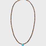 Arizona Tigers Eye Turquoise Tear Drop Necklace
