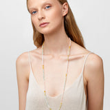 Arizona Morganite Cubist Double Long Necklace