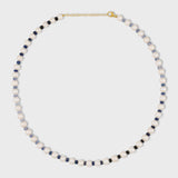 Ocean Jumbo Blue Sapphire Pearl Necklace