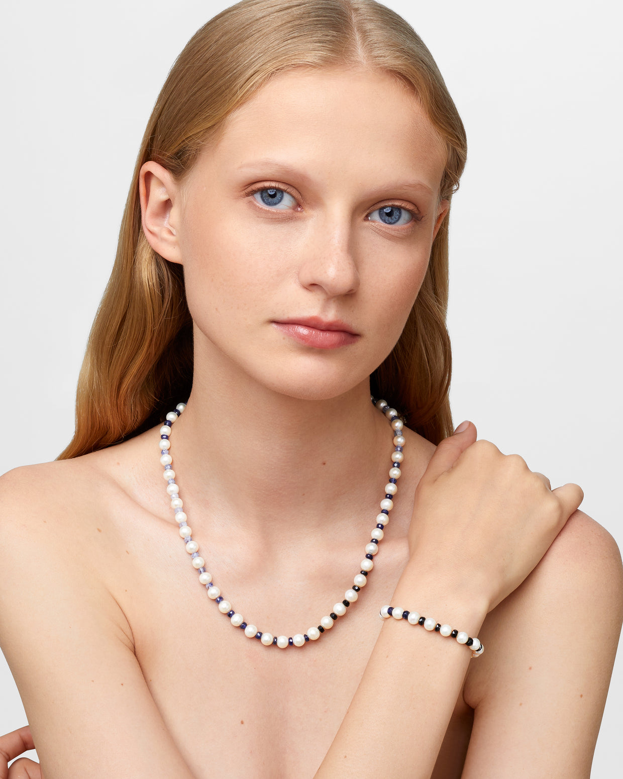 Ocean Jumbo Blue Sapphire Pearl Necklace