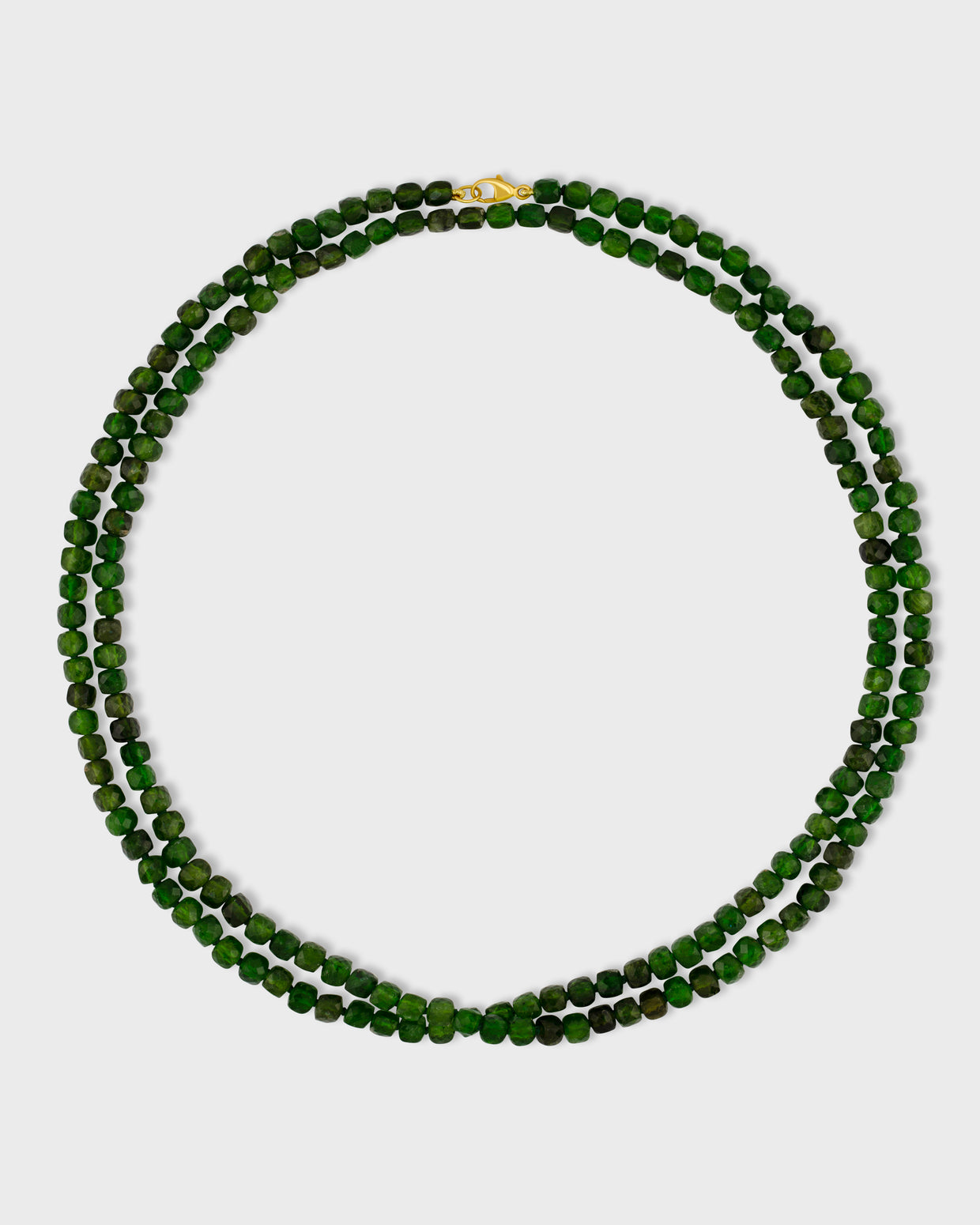Arizona Chrome Diopside Double Long Necklace