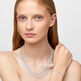 Arizona Aquamarine Triple Layer Necklace