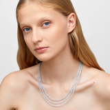 Arizona Aquamarine Triple Layer Necklace
