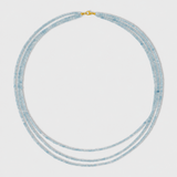 Arizona Aquamarine Triple Layer Necklace