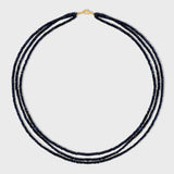 Arizona Blue Sapphire Triple Layer Necklace