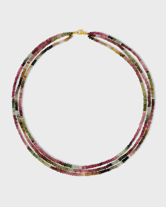 Arizona Tourmaline Triple Layer Necklace