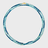 Bicolor Apatite Double Long Necklace