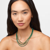 Arizona Emerald Triple Layer Necklace