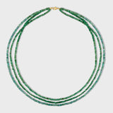 Arizona Emerald Triple Layer Necklace