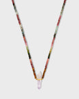 Arizona Tourmaline With Veracruz Amethyst Crystal Necklace