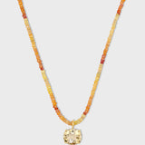 Arizona Citron Gemstone Citrus Sapphire Necklace