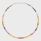 Arizona Rainbow Sapphire Pebble Necklace