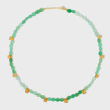 Arizona Chrysoprase Citrine Jewel Drop Necklace