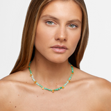 Arizona Chrysoprase Citrine Jewel Drop Necklace