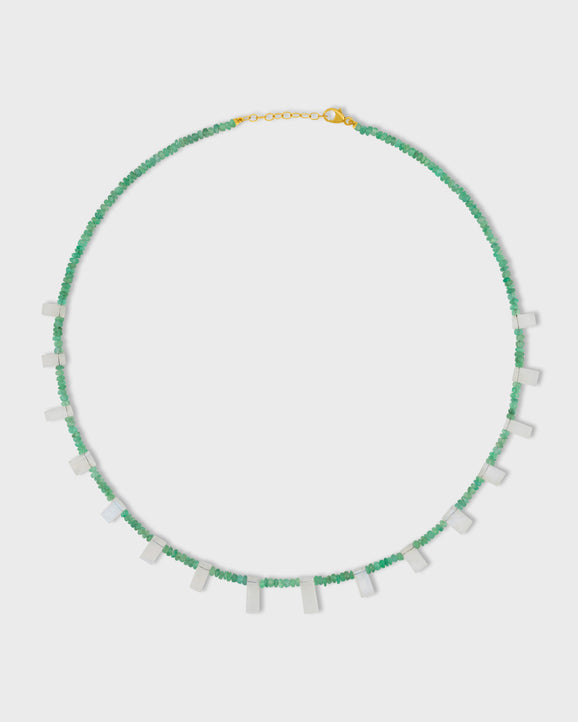 Arizona Emerald Rainbow Moonstone Candy Necklace