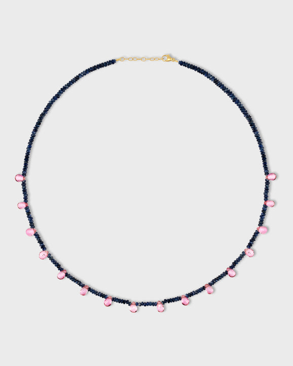 Arizona Sapphire Pink Topaz Candy Necklace
