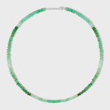 Arizona Chrysoprase Ombre Smooth Rondelle Necklace
