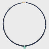 Arizona Sapphire Amazonite Teardrop Necklace