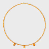 Arizona Citrine Triple Gemdrop Necklace
