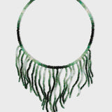 Arizona Ombre Emerald Fringe Necklace