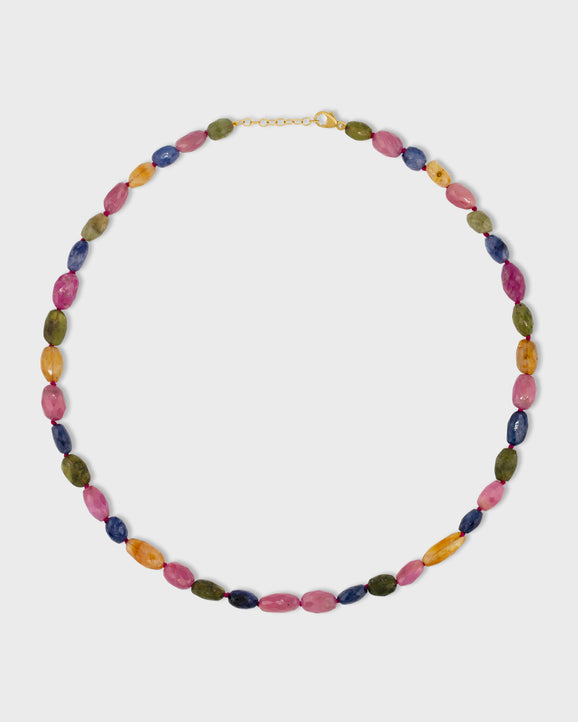 Arizona Large Sapphire Faceted Candy Necklace