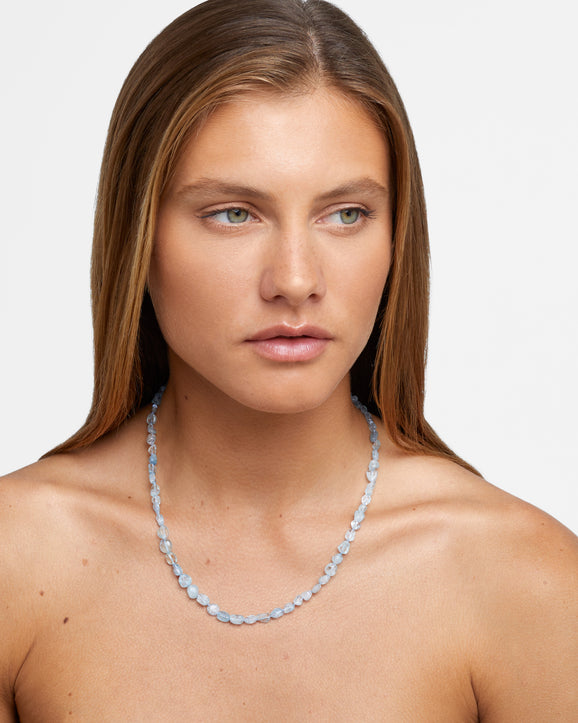 Arizona Aquamarine Pebble Necklace