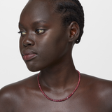 Arizona Pink Tourmaline Smooth Rondelle Necklace