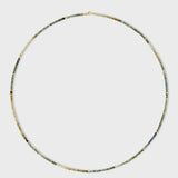 Arizona Green Tourmaline Gold Bead Necklace
