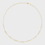 Marquet Mother of Pearl Gold Bar Chain Necklace