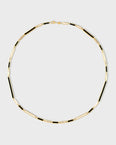 Marquet Mother of Pearl & Onyx Jumbo Bar Mix Match Necklace