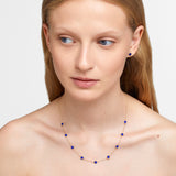 Marquet Lapis Gold Disc Necklace