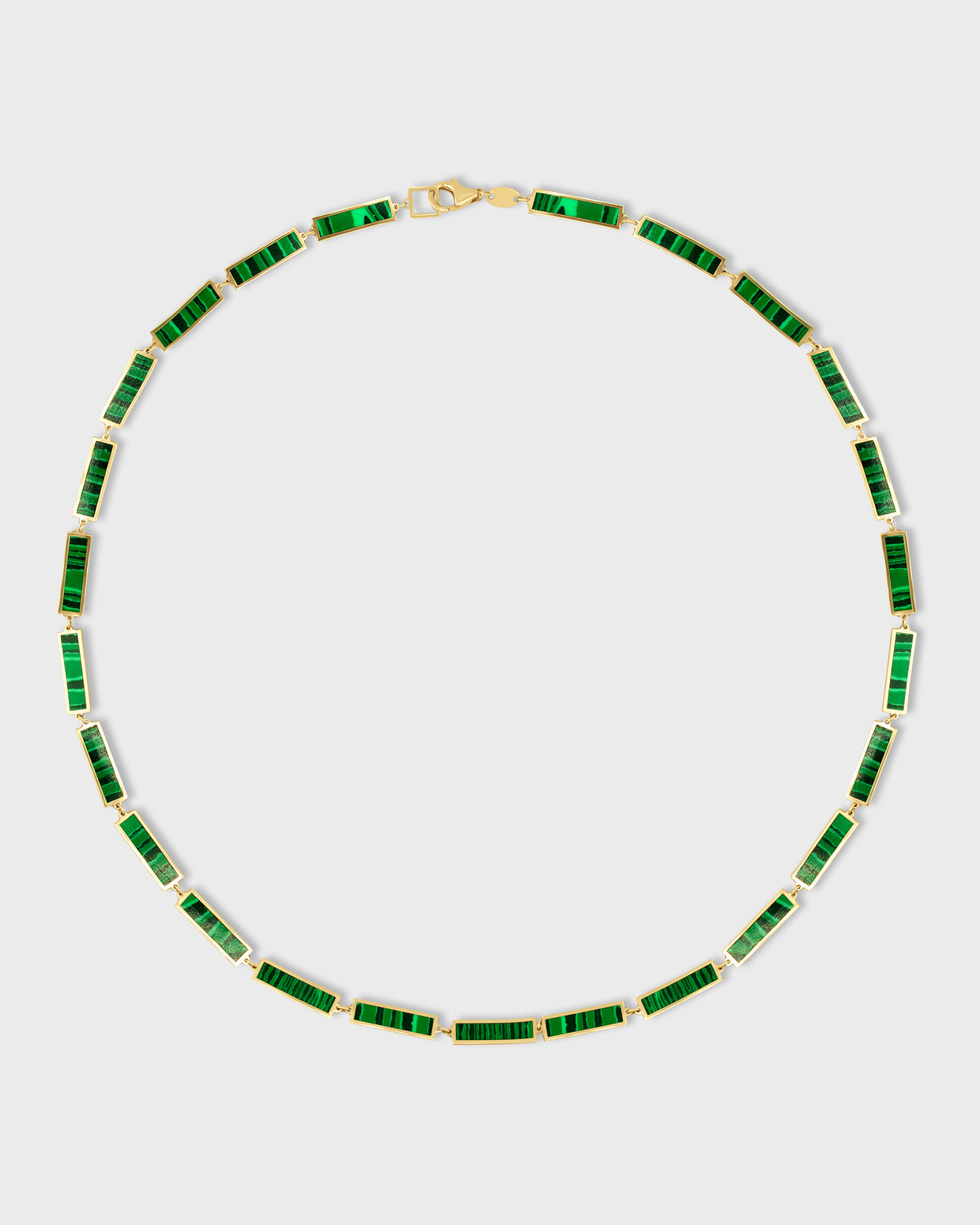 Marquet Malachite Gold Bar Necklace