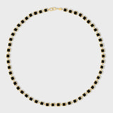 Marquet Onyx Gold Box Necklace