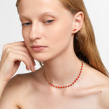 Marquet Coral Gold Box Necklace